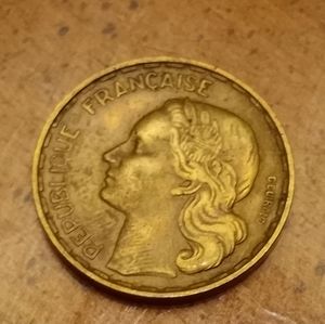 1953 50 Francs Coin